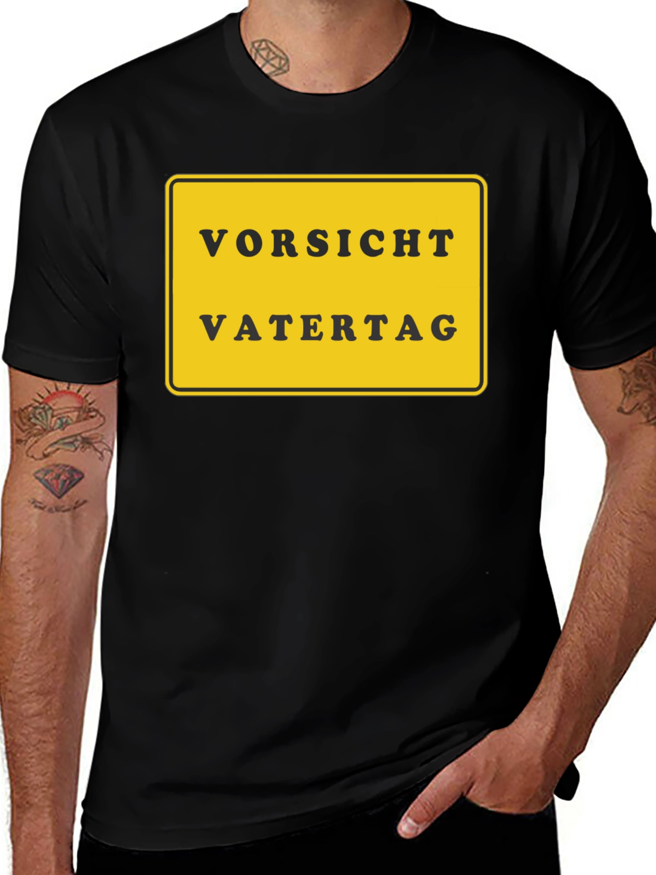 Vorsicht Vatertag T-Shirt - Father's Day Caution Tee