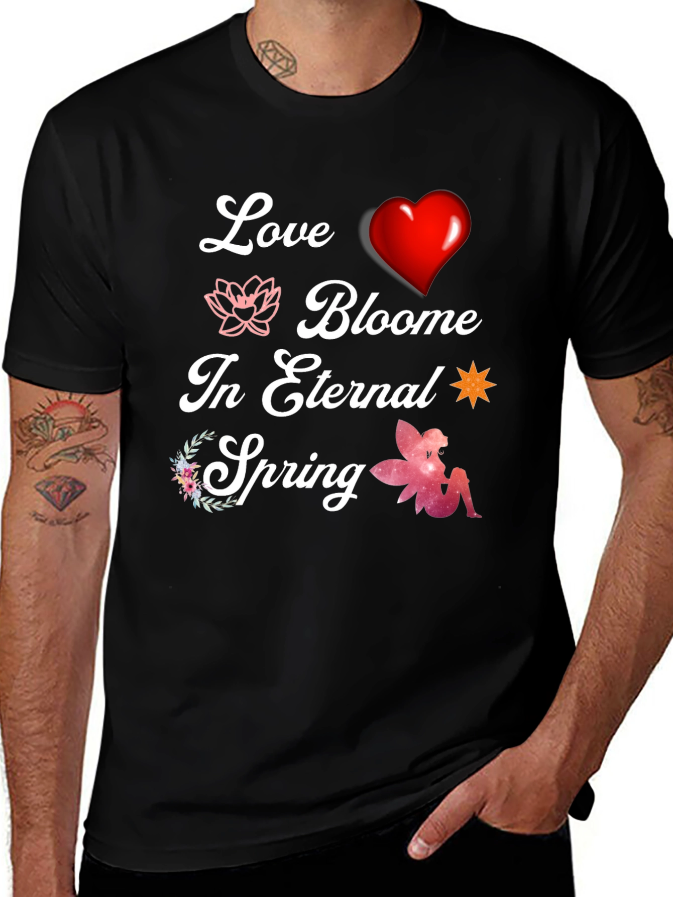 Love Blooms T-Shirt - Eternal Spring Design