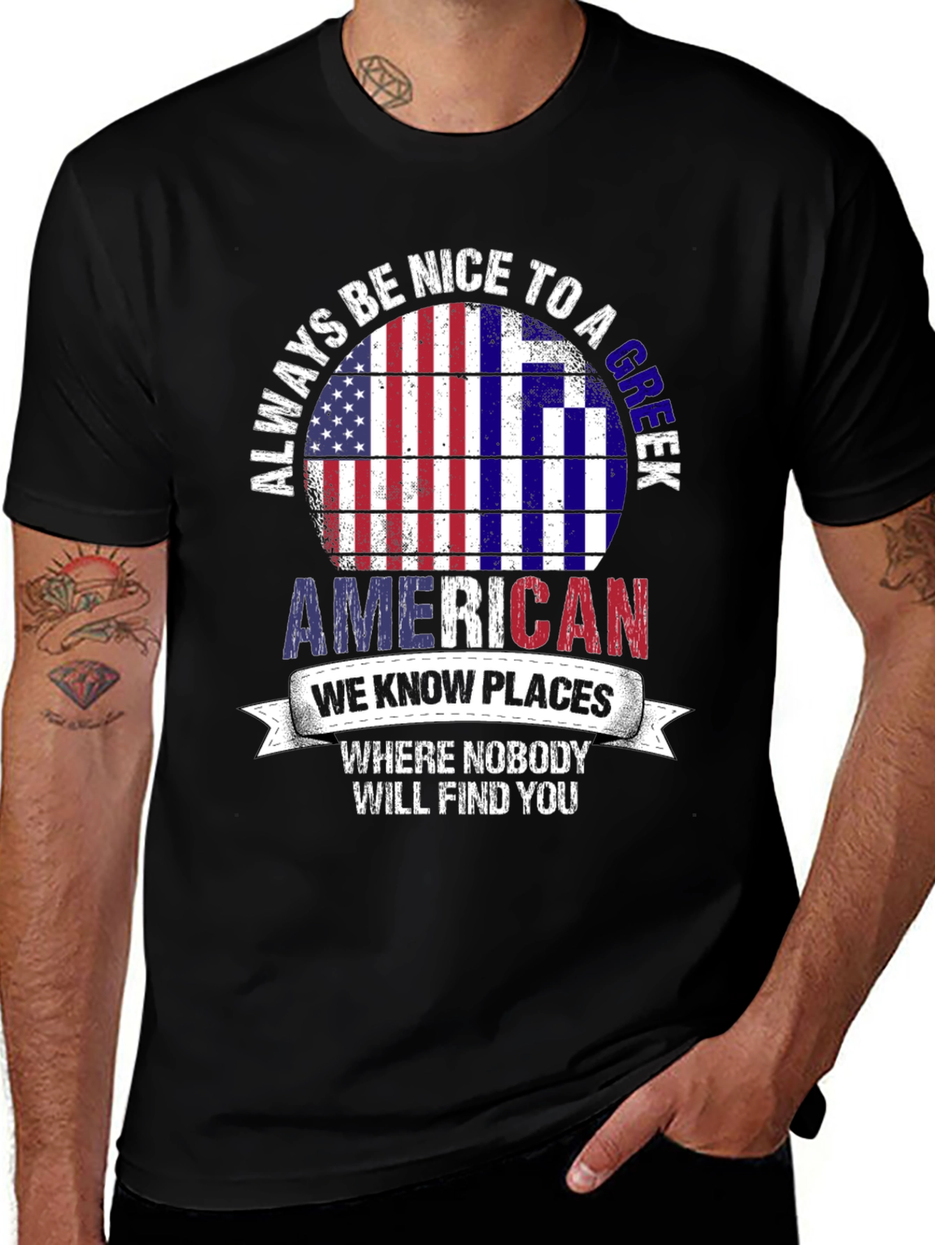 Always Be Nice to a Greek American T-Shirt