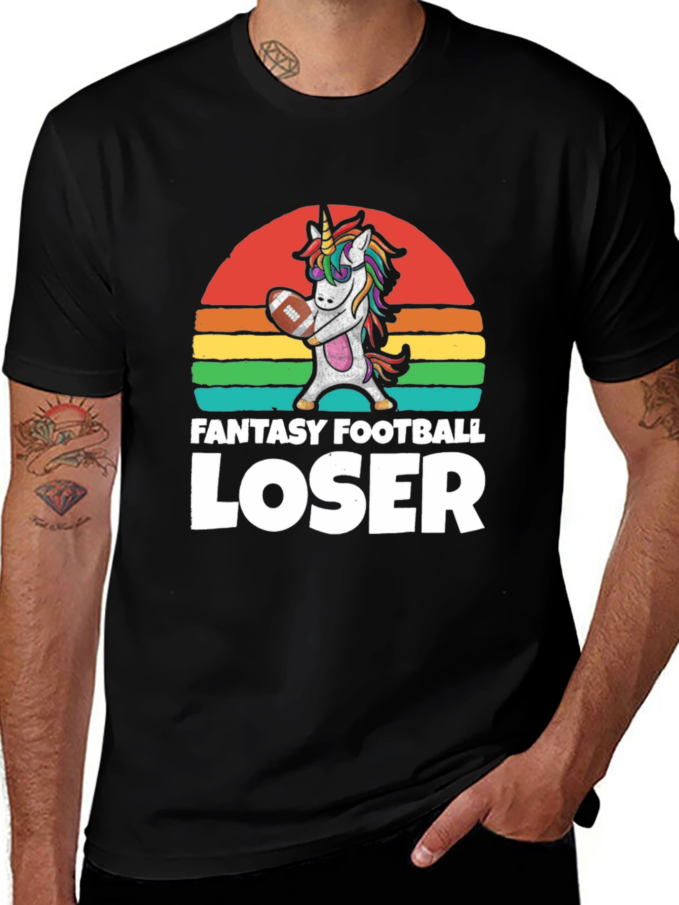 Variant 18 of Fantasy Football Loser Unicorn T-Shirt