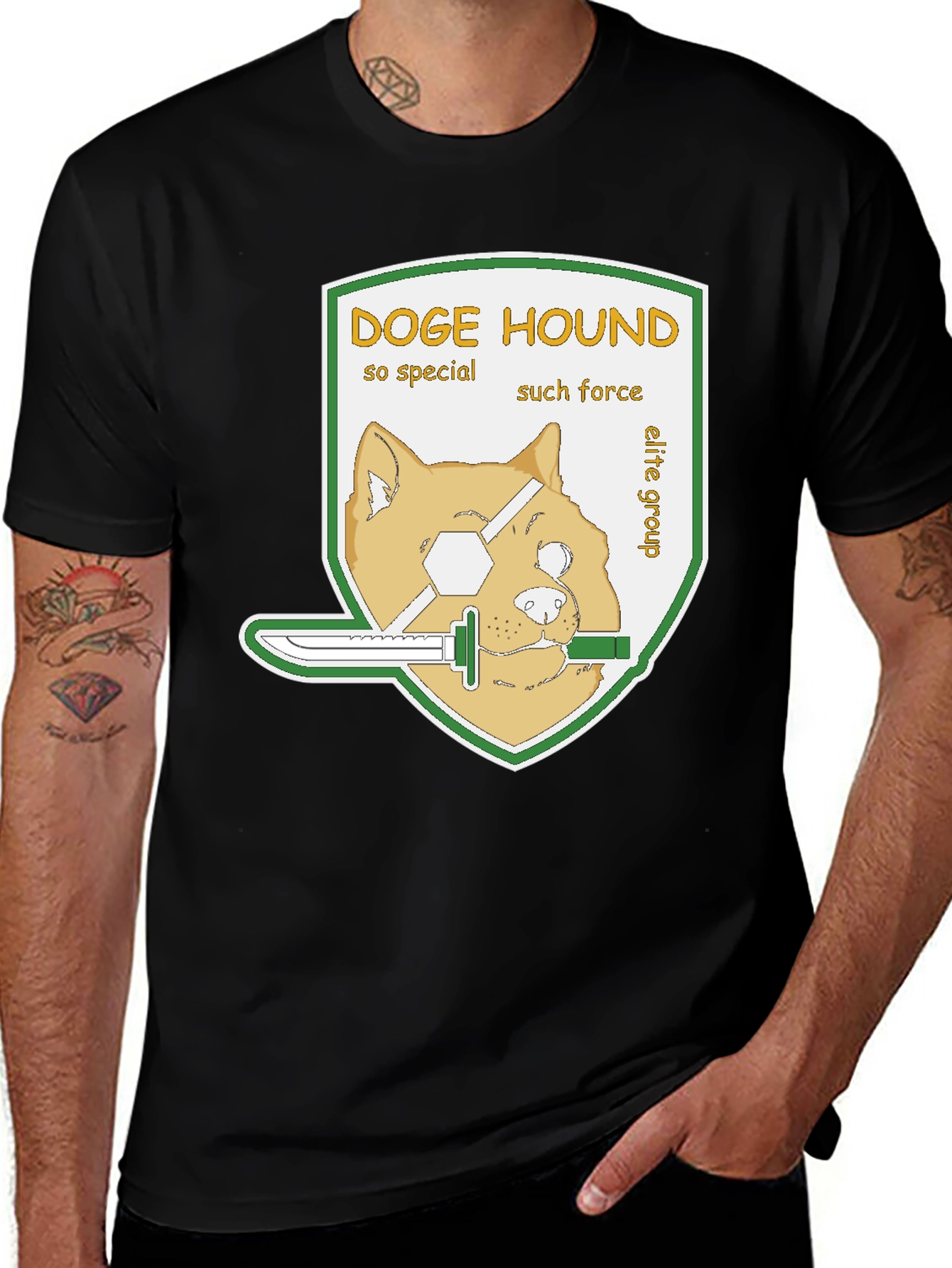 Variant 17 of Doge Hound Elite Group Graphic T-Shirt