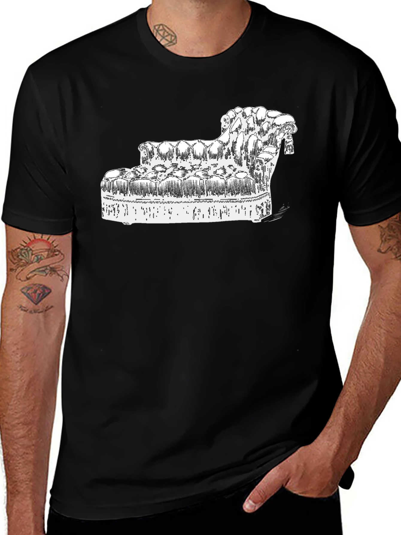 Variant 14 of Vintage Couch Graphic T-Shirt