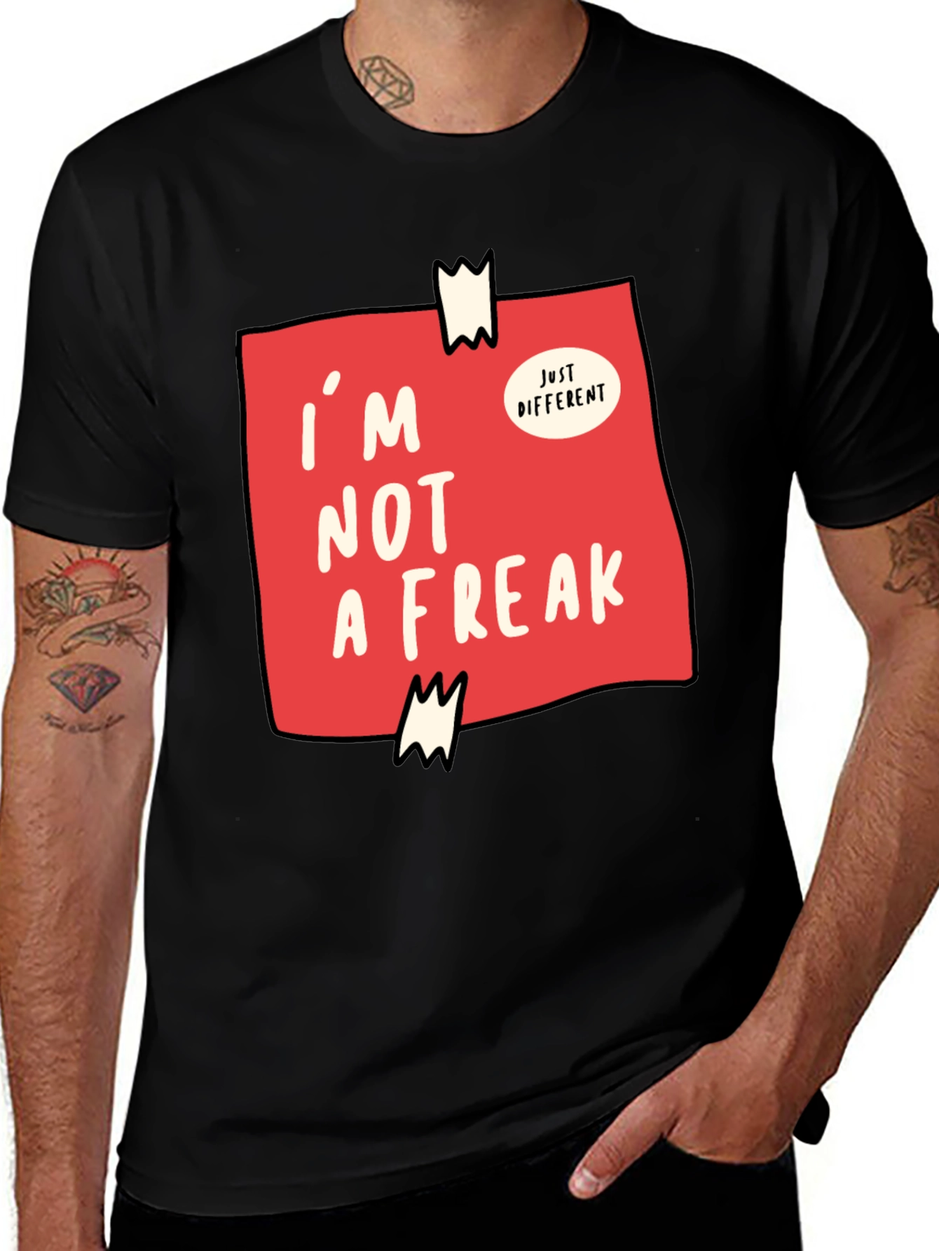 Variant 4 of I'm Not A Freak Graphic T-Shirt - Unique & Trendy