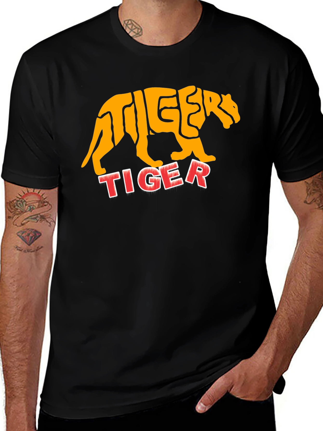 Variant 4 of Tiger Graphic Tee - Bold Animal Print T-Shirt
