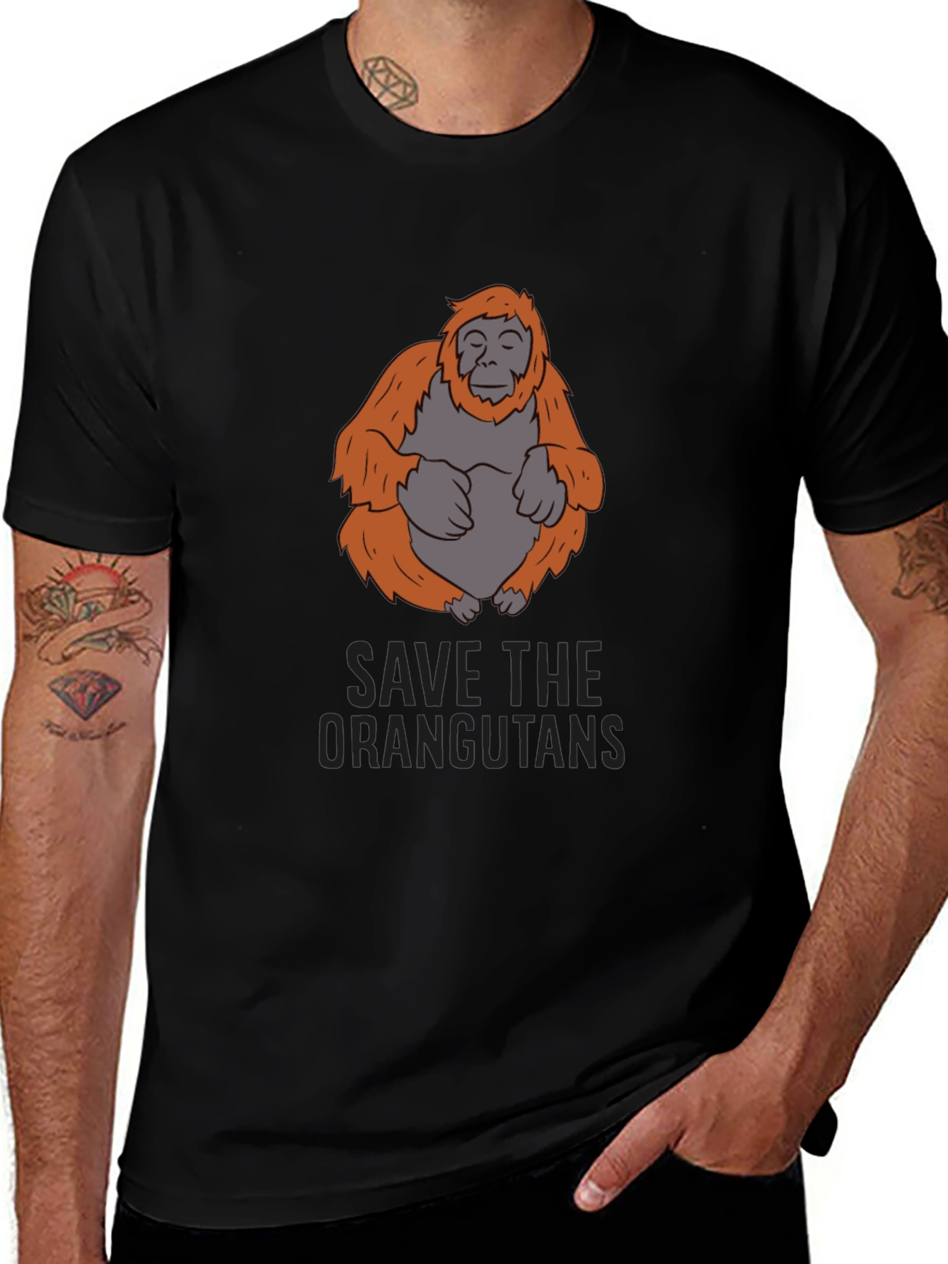 Variant 6 of Save the Orangutans Graphic T-Shirt