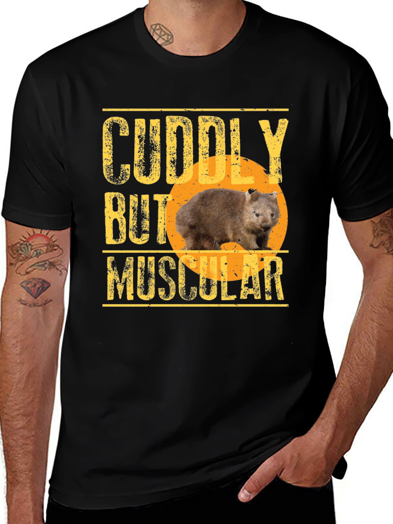 Variant 18 of Cuddly But Muscular Wombat Graphic T-Shirt