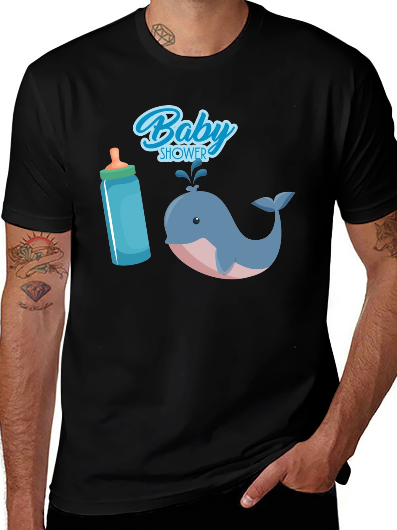 Variant 28 of Baby Shower Whale T-Shirt