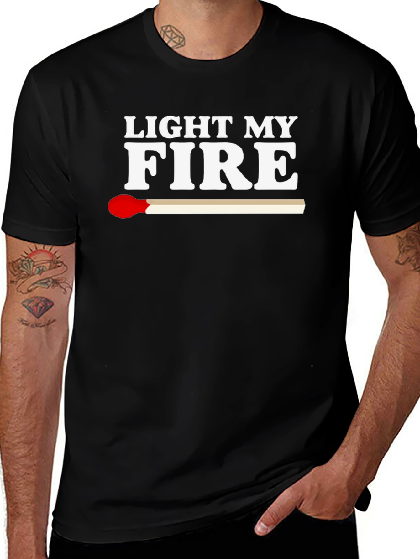 Variant 19 of Light My Fire Graphic Tee - The Doors Tribute