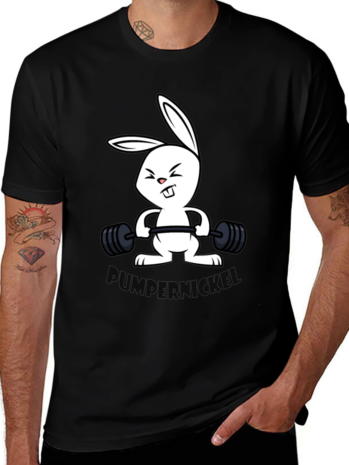 Variant 9 of Bunny Pumper T-Shirt - Funny Gym Shirt