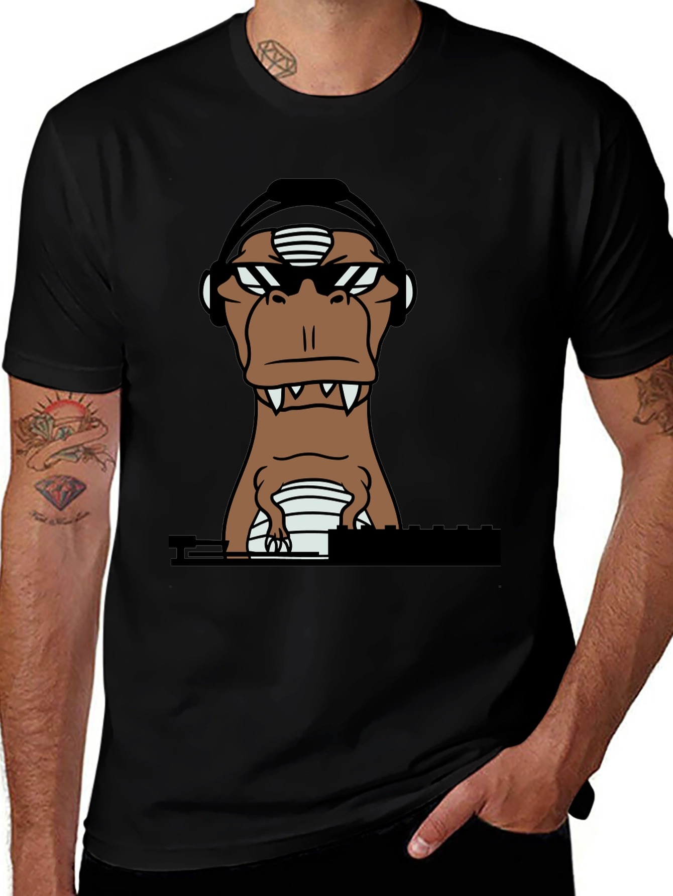 Variant 10 of DJ Dino T-Shirt - Party Animal Style