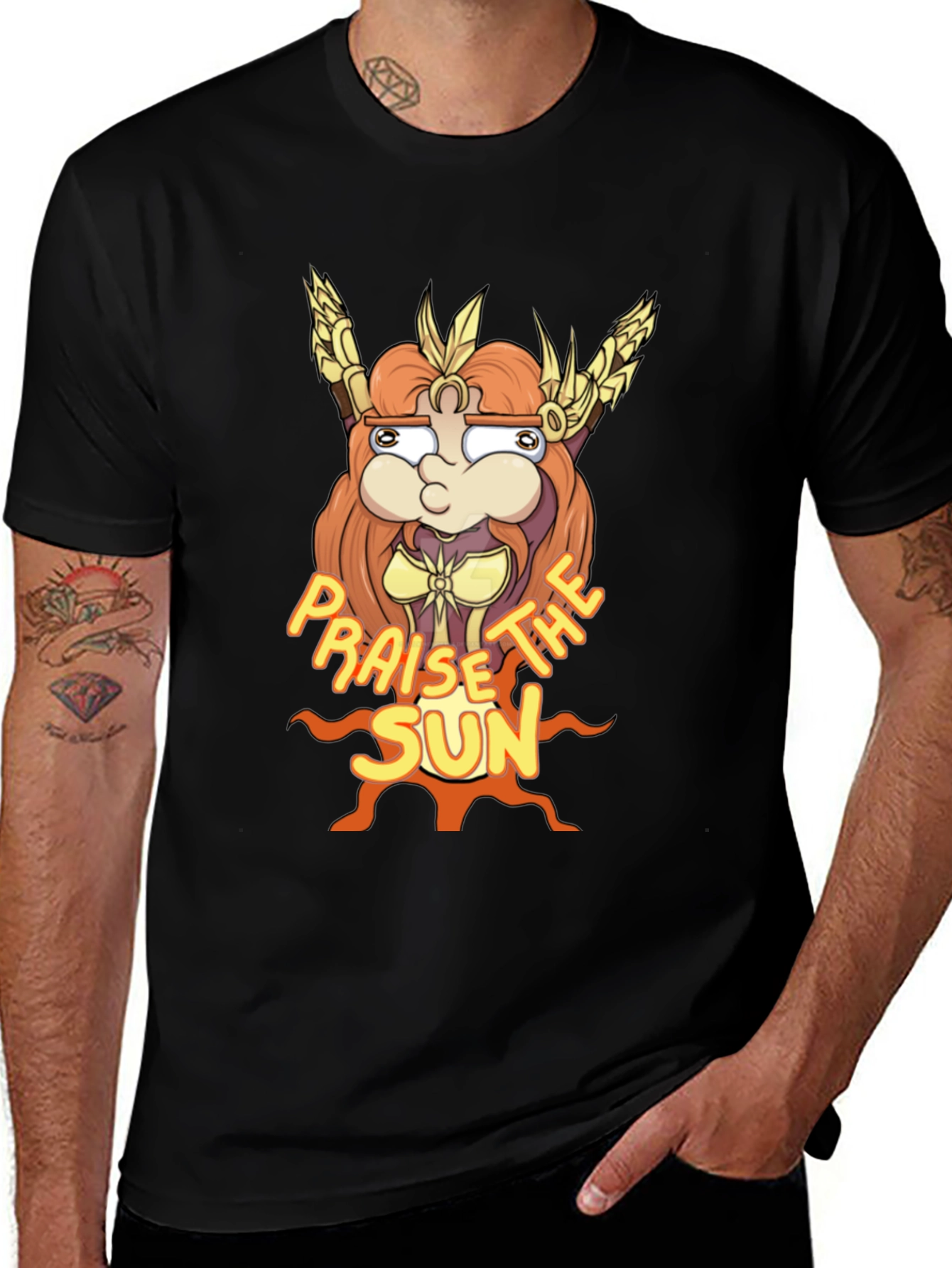 Variant 29 of Praise The Sun T-Shirt - Solaire Funny Cartoon