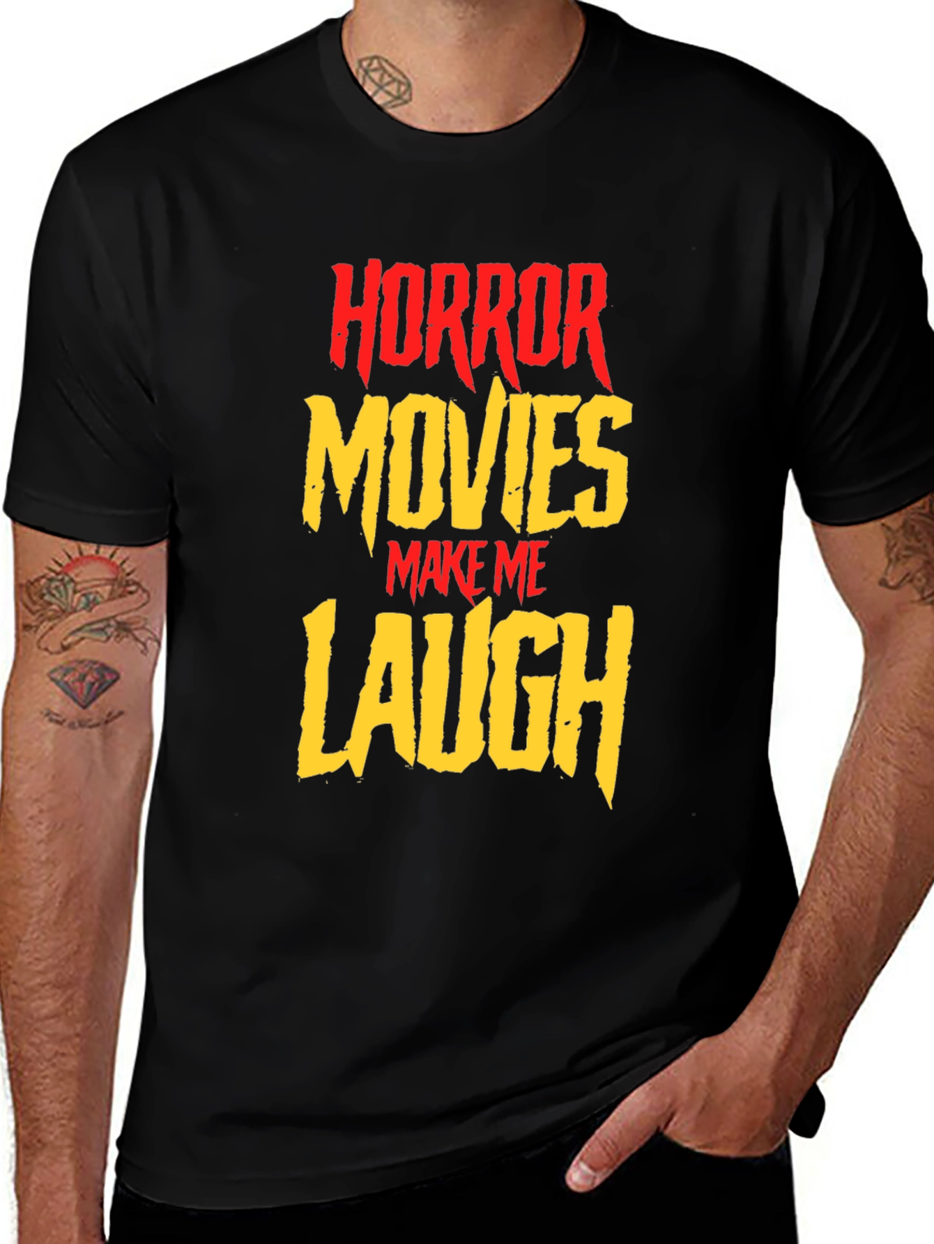 Variant 28 of Horror Movies Make Me Laugh Graphic Tee