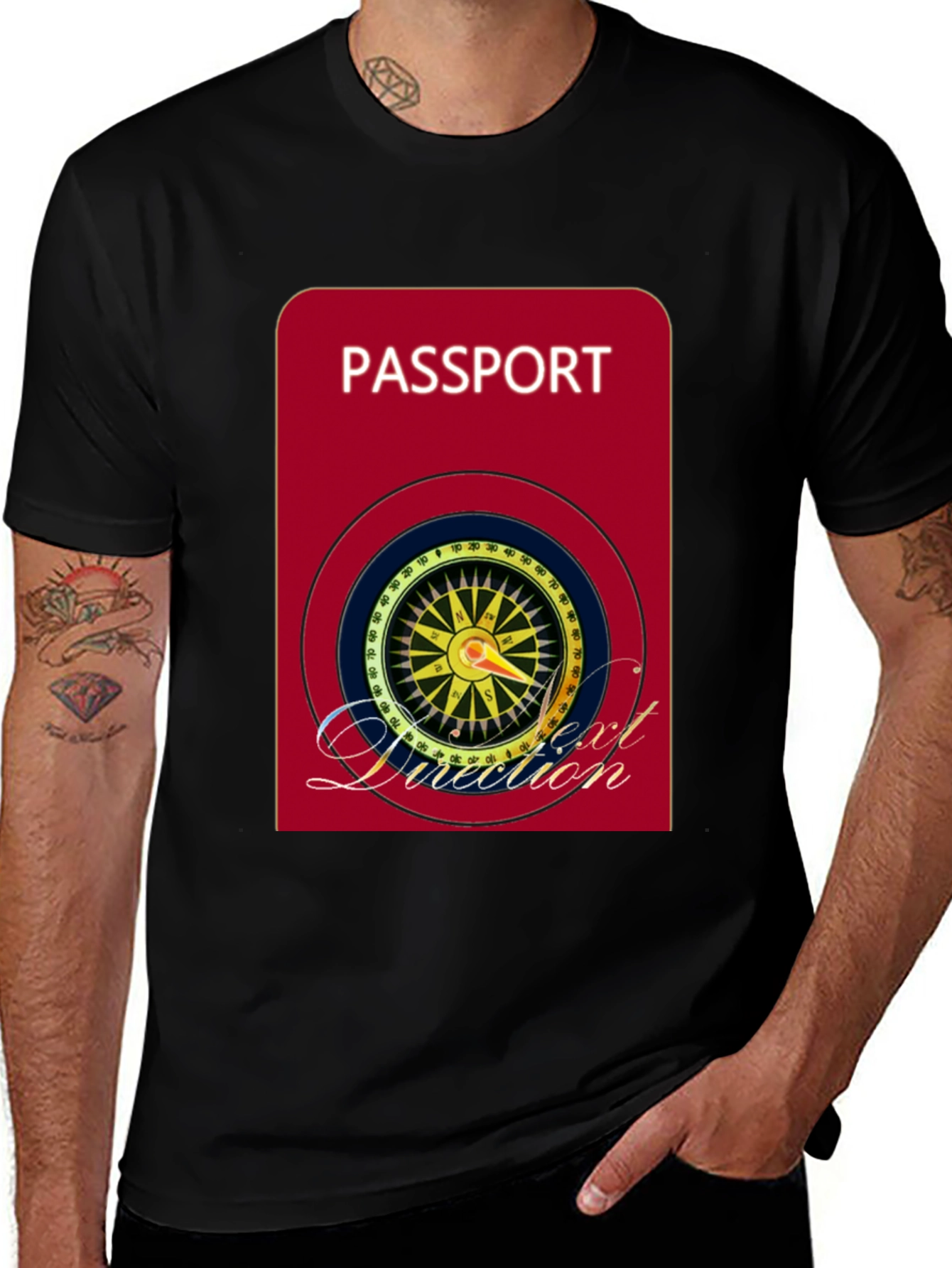 Variant 22 of Passport Compass T-Shirt - Next Direction Adventure