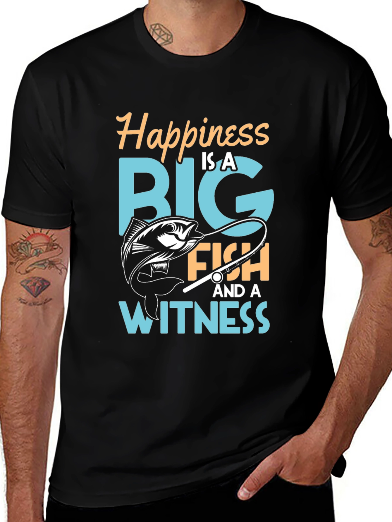 Variant 28 of Happiness is a Big Fish T-Shirt