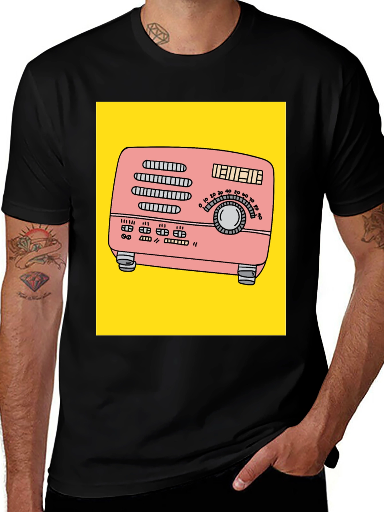 Retro Radio Graphic T-Shirt