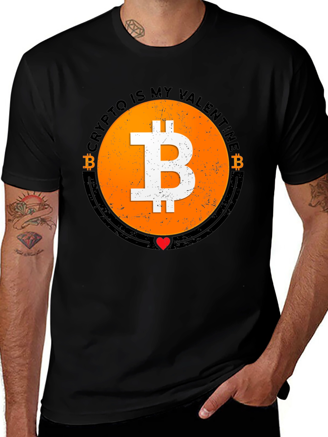 Crypto Is My Valentine Bitcoin T-Shirt