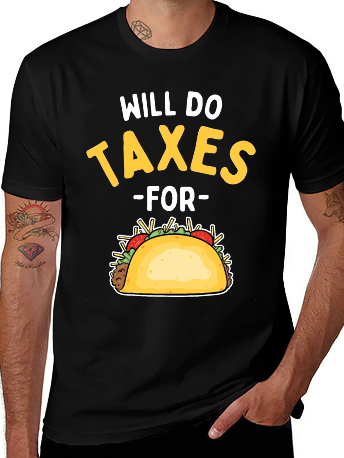 Variant 15 of Will Do Taxes For Tacos T-Shirt