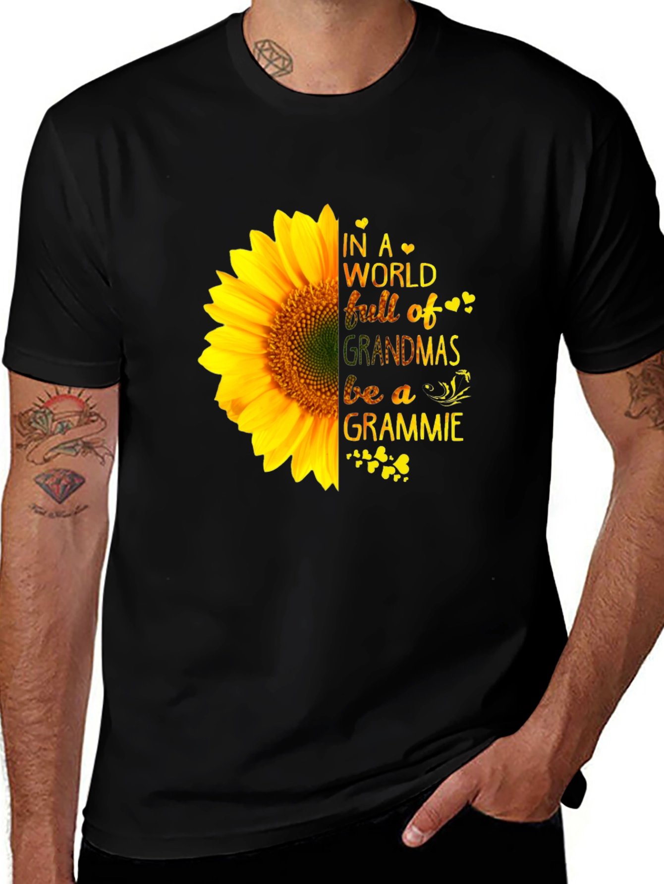 Sunflower "Be a Grammie" Graphic T-Shirt