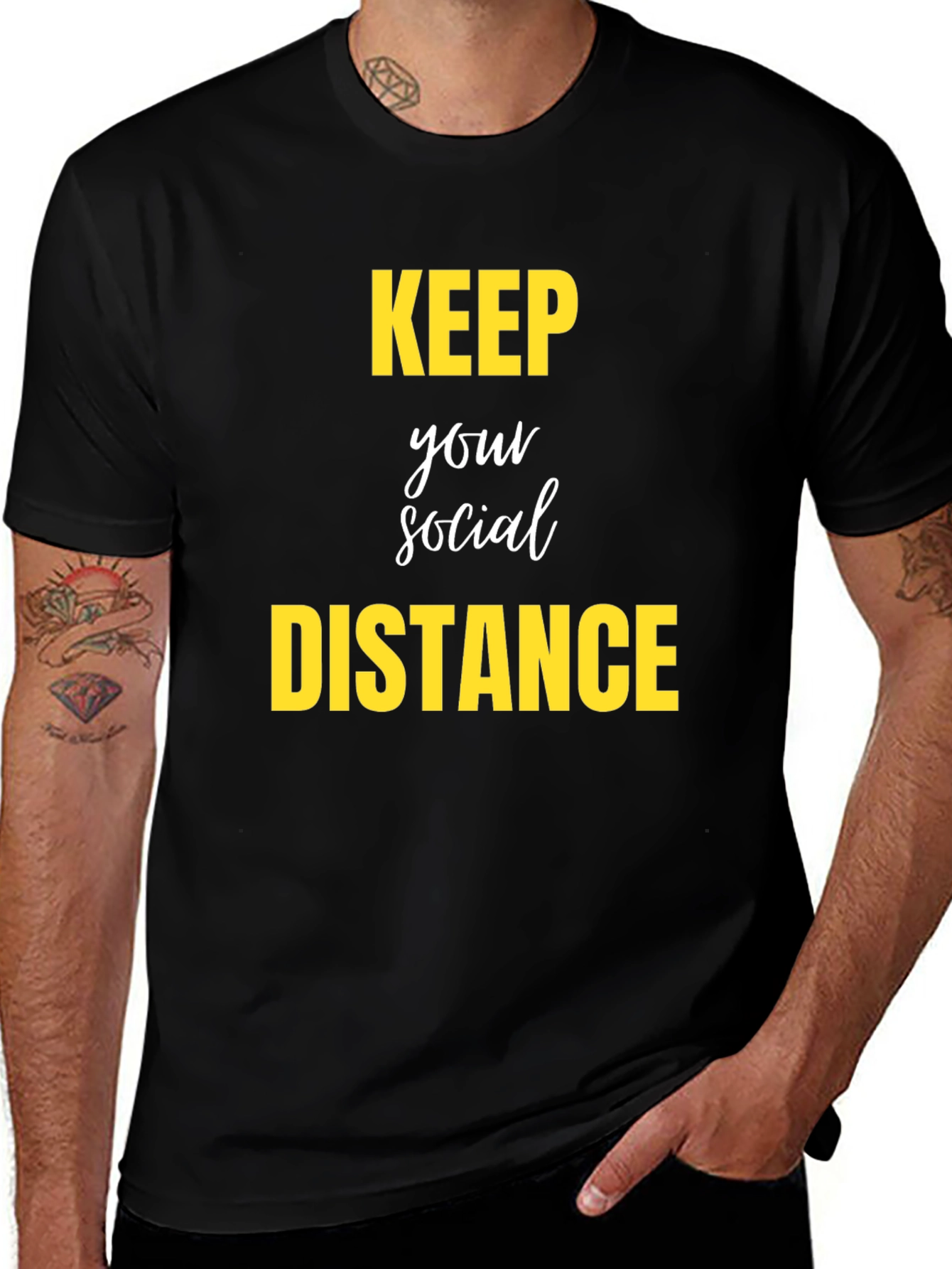 Variant 28 of Keep Your Social Distance Graphic Tee