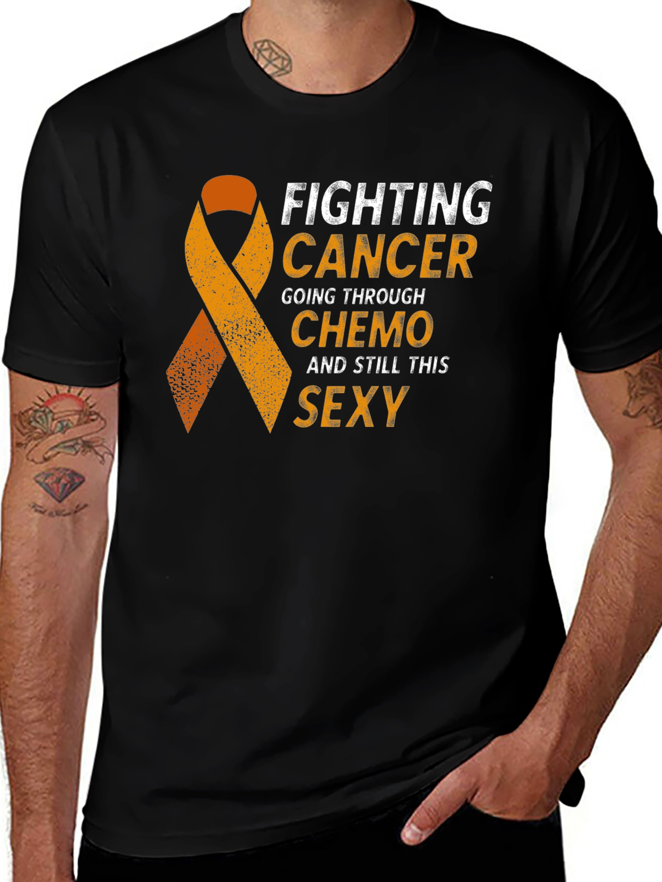 Variant 10 of Fighting Cancer Chemo Sexy T-Shirt