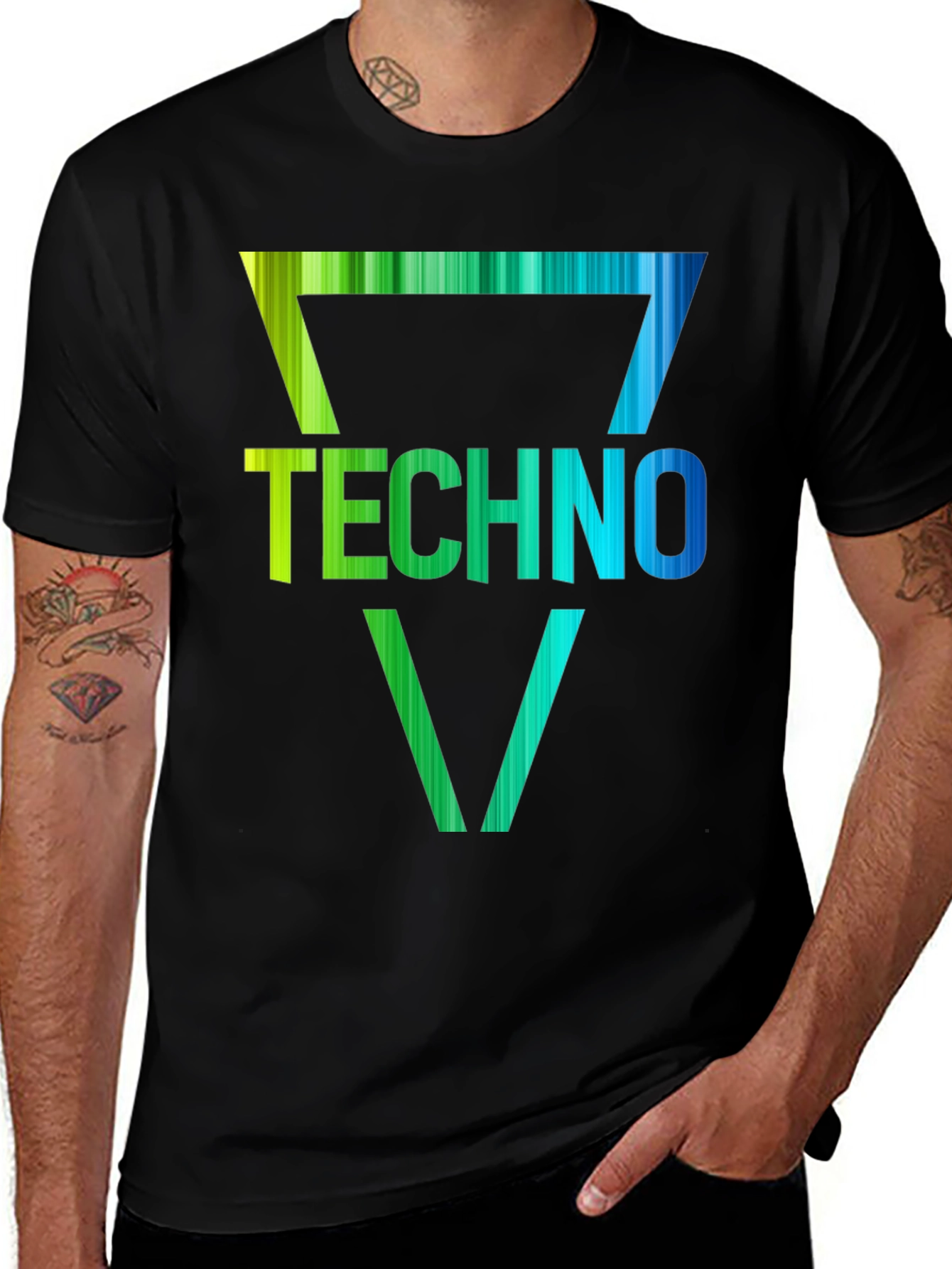 Variant 20 of Techno Music T-Shirt Rave Club Wear
