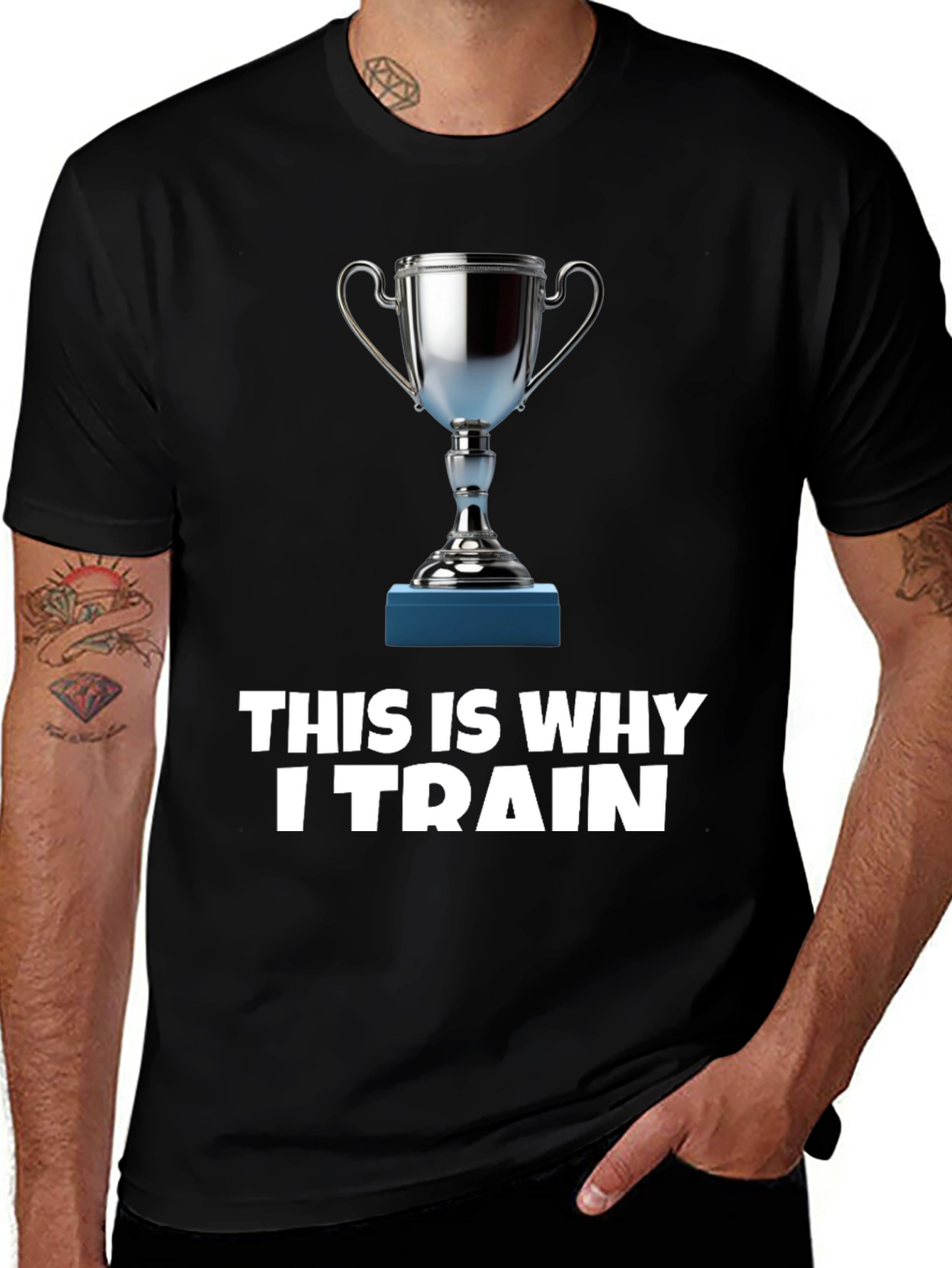 Trophy Graphic Tee - This Is Why I Train T-Shirt
