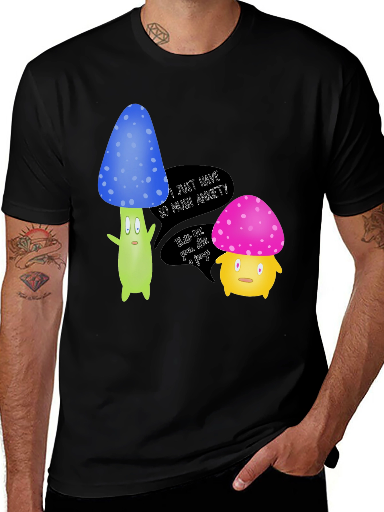 Anxiety Mushroom Graphic Tee