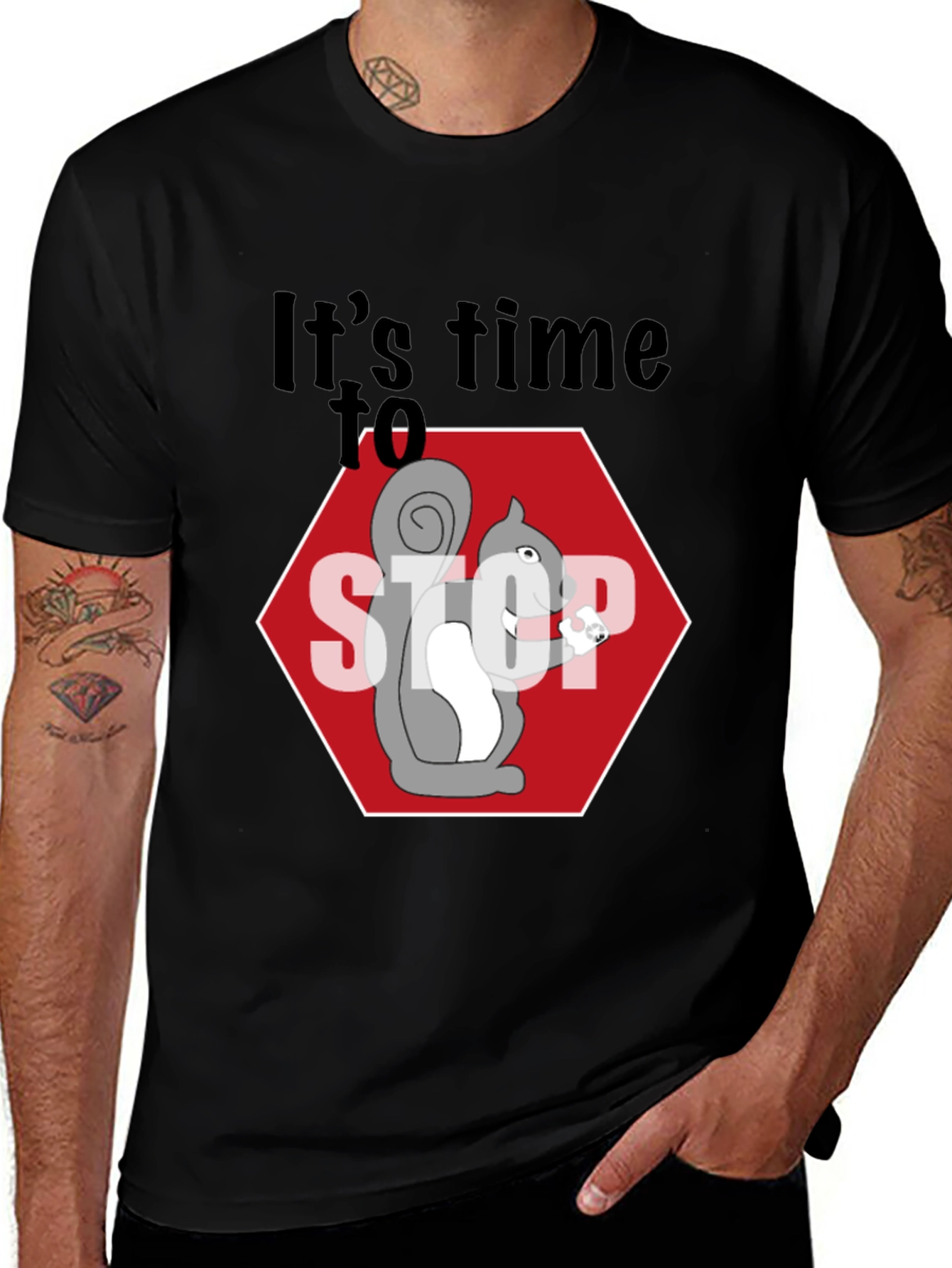 Variant 27 of It's Time to Stop Squirrel T-Shirt