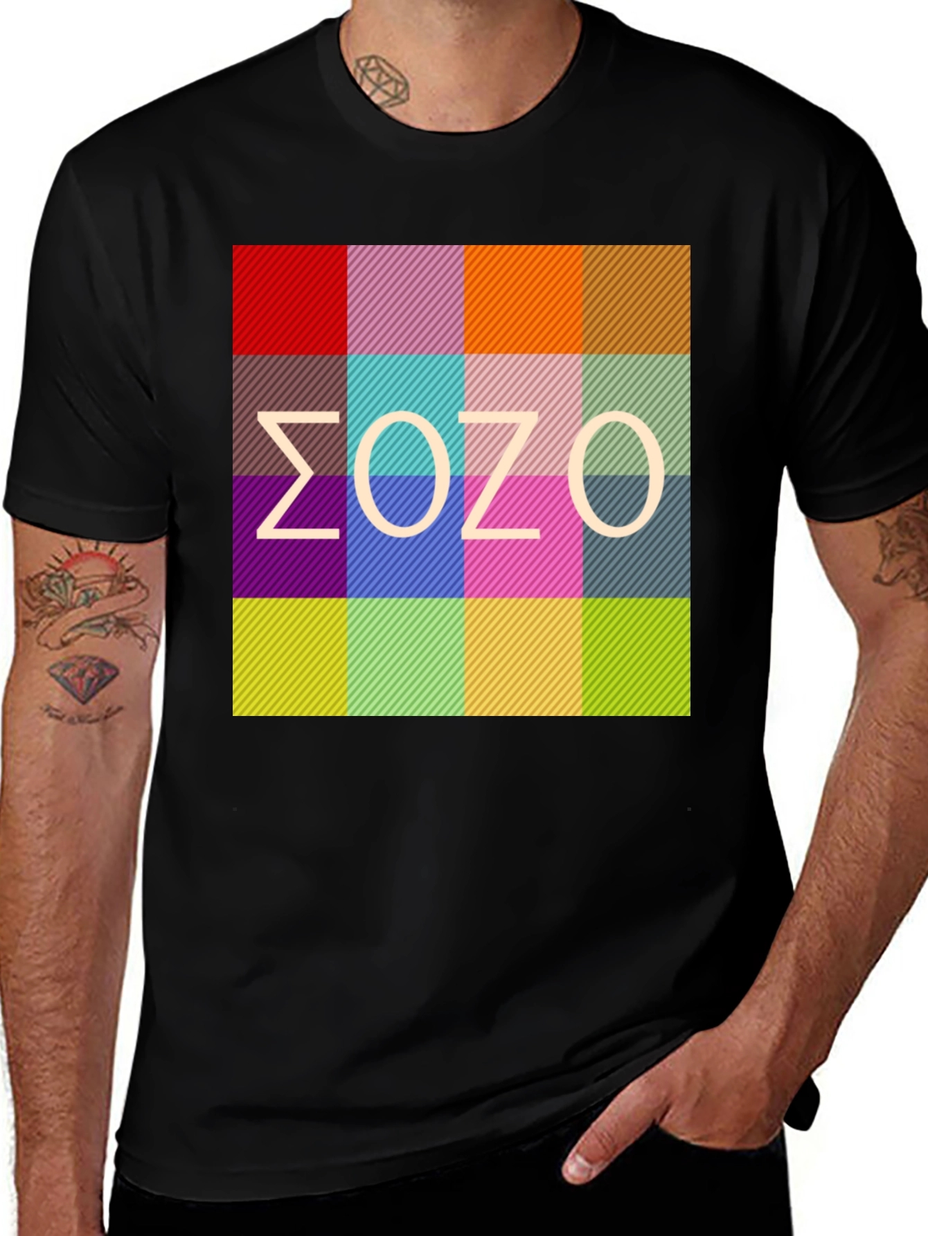 Variant 23 of Abstract Color Block T-Shirt