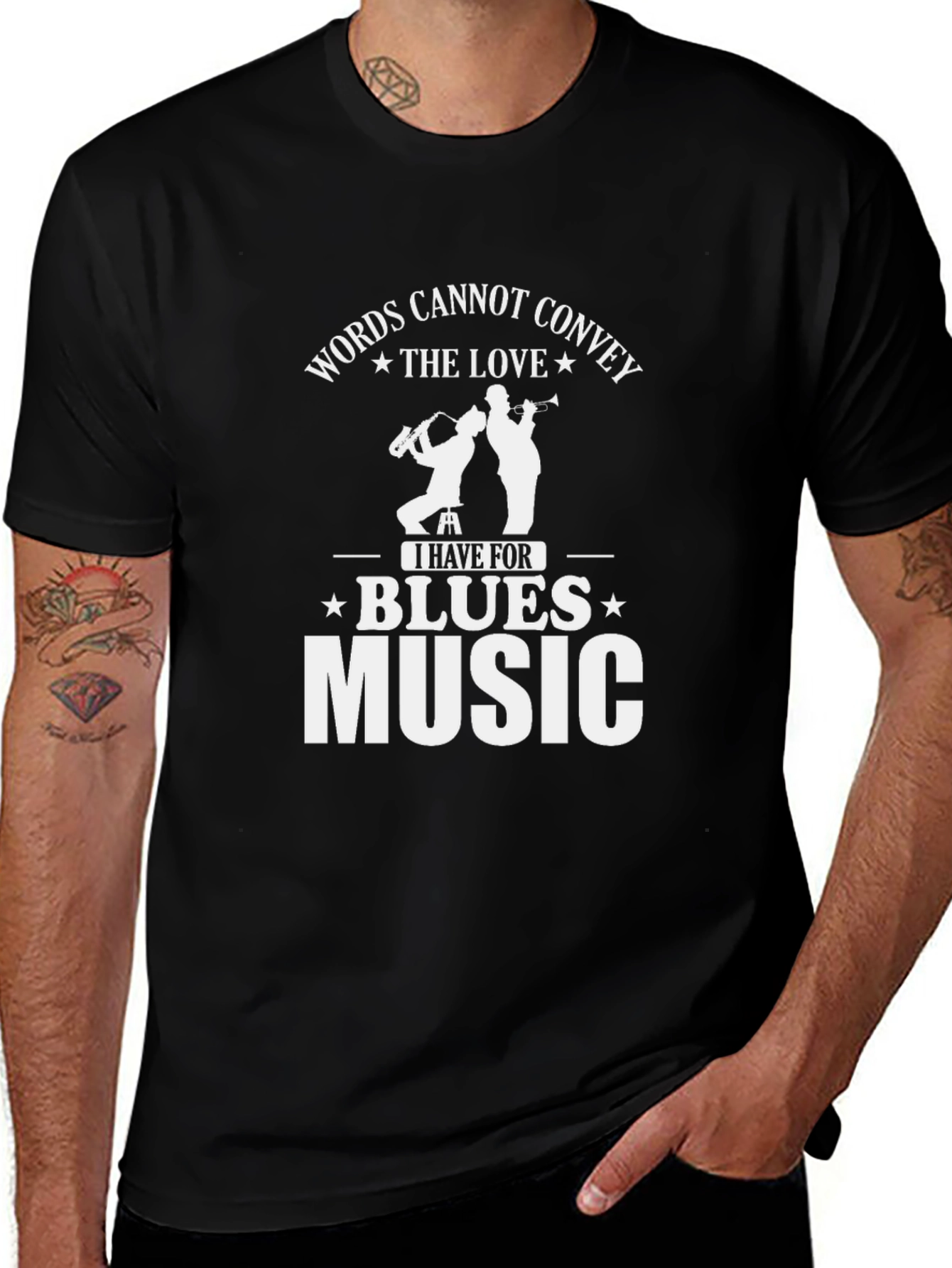 Variant 22 of Blues Music T-Shirt - Words Cannot Convey The Love