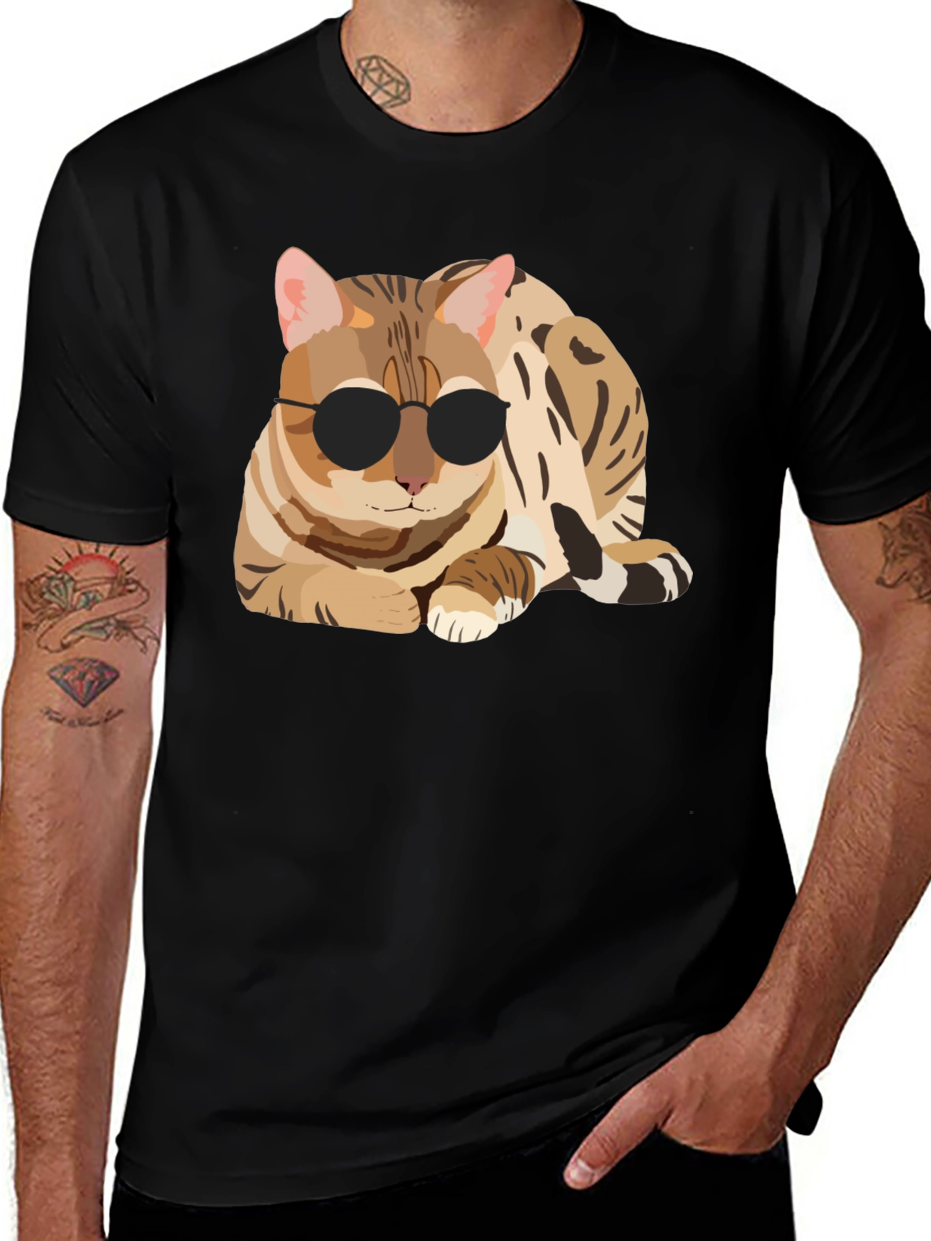 Variant 9 of Cool Cat Sunglasses Graphic T-Shirt