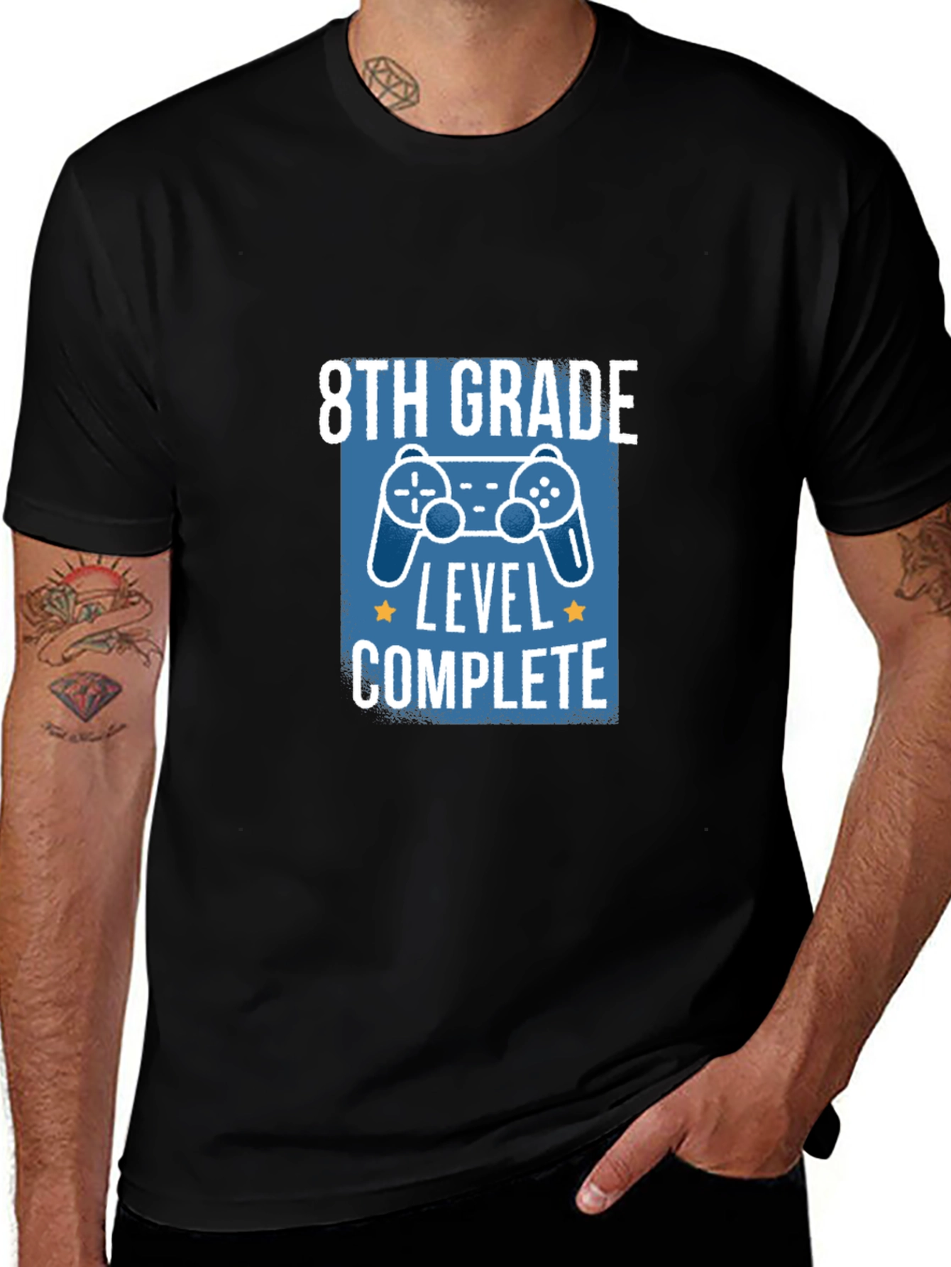Variant 26 of 8th Grade Level Complete Black T-Shirt