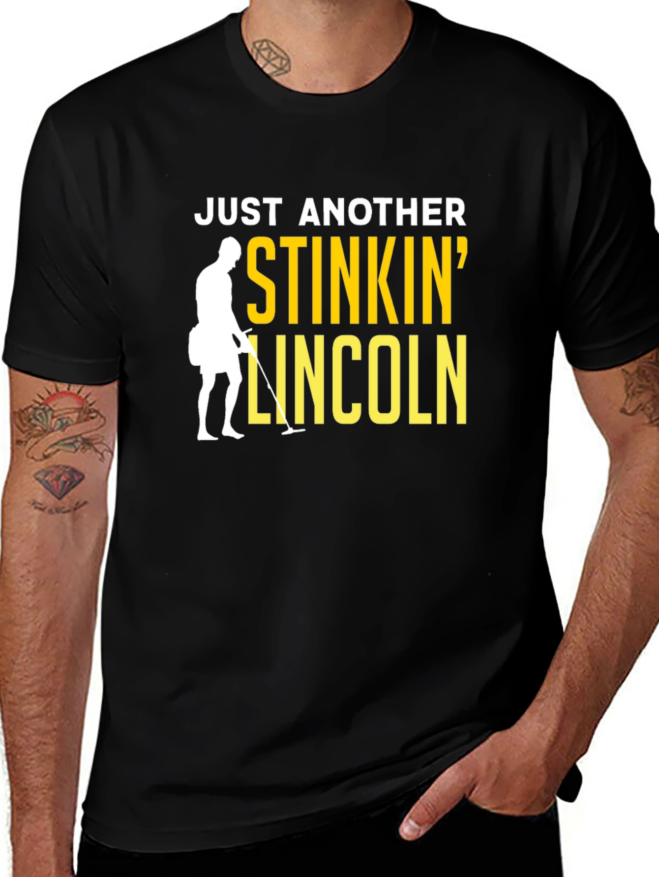 Variant 13 of Stinkin' Lincoln Metal Detecting T-Shirt