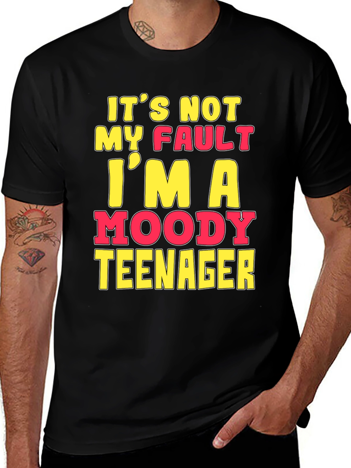 Variant 4 of Moody Teenager Graphic T-Shirt - Funny Sarcastic Tee