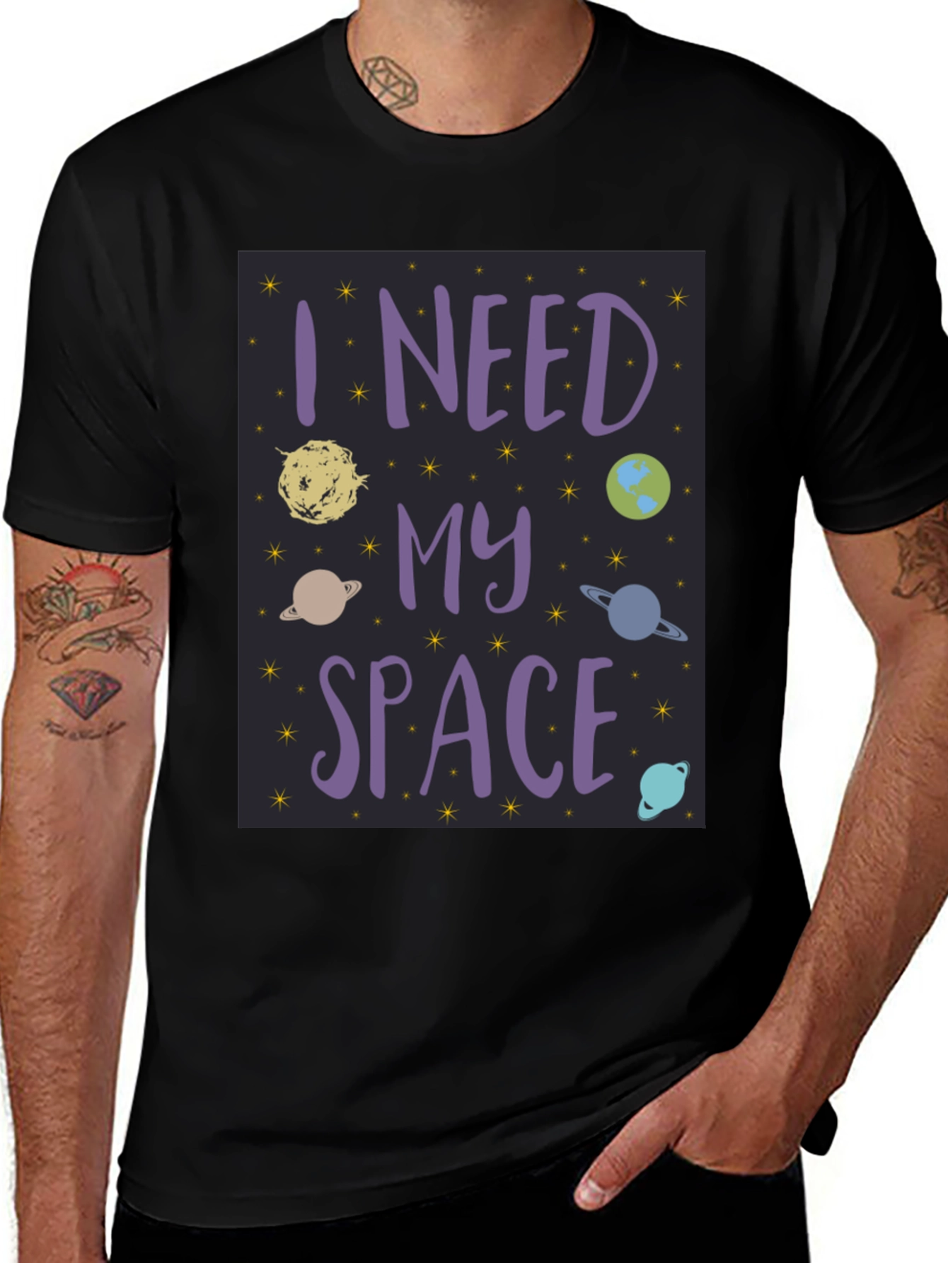 Variant 24 of I Need My Space Graphic T-Shirt