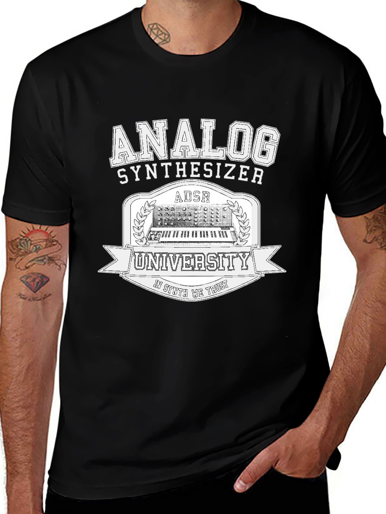 Analog Synthesizer University T-Shirt | Music Lover Tee