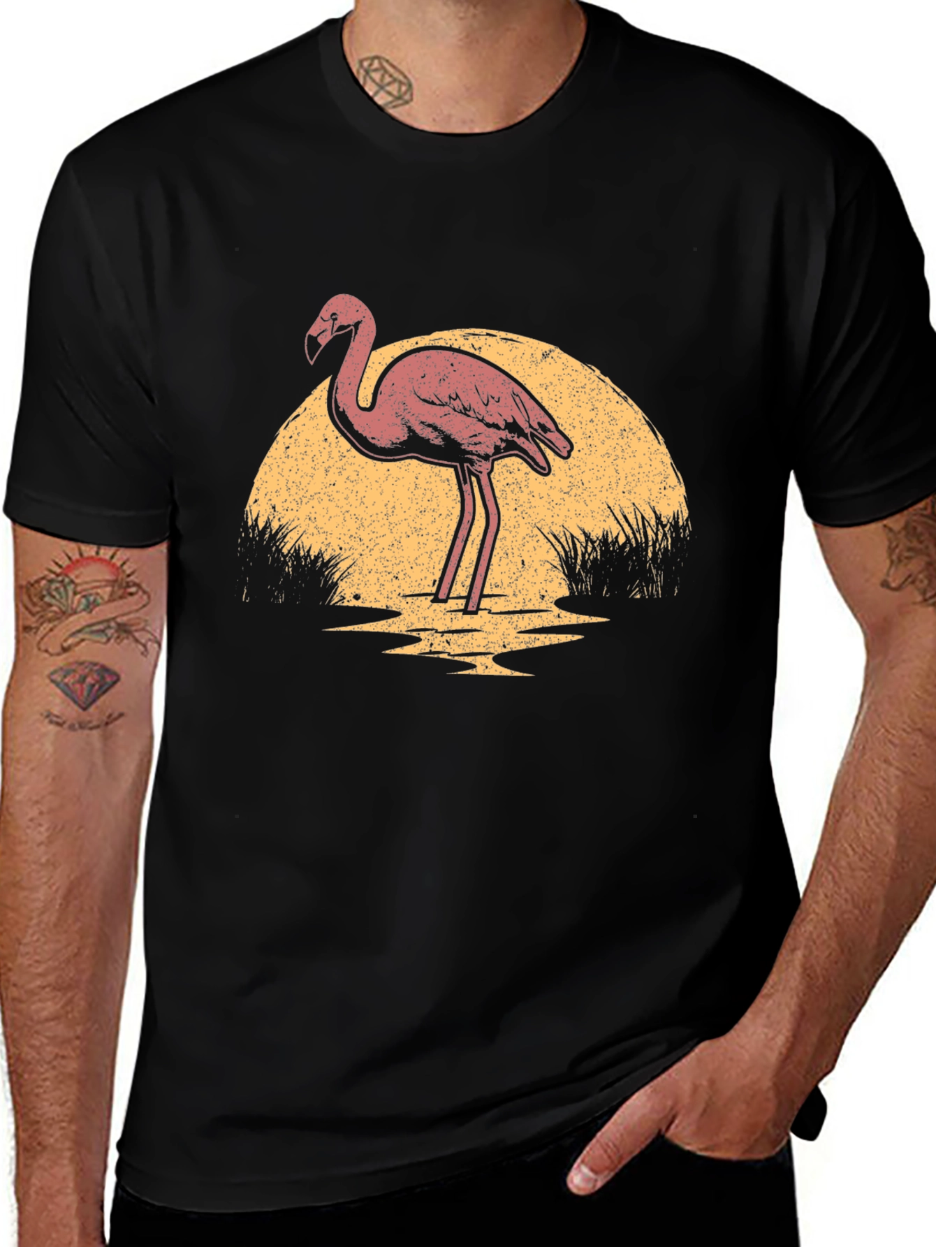 Variant 30 of Flamingo Sunset Graphic T-Shirt