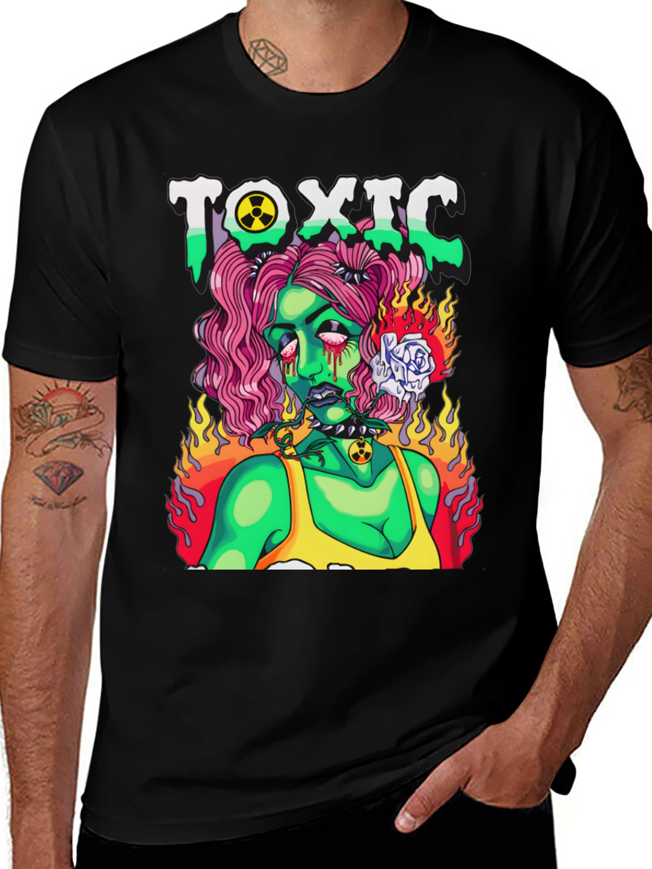 Variant 12 of Toxic Zombie Girl Graphic T-Shirt