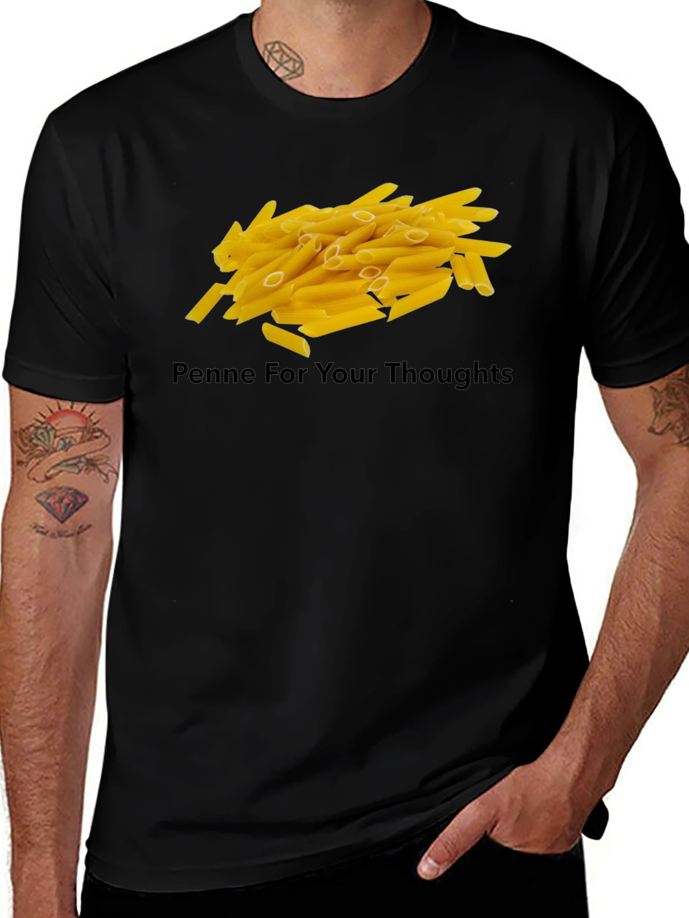Penne For Your Thoughts T-Shirt - Unisex Pasta Tee