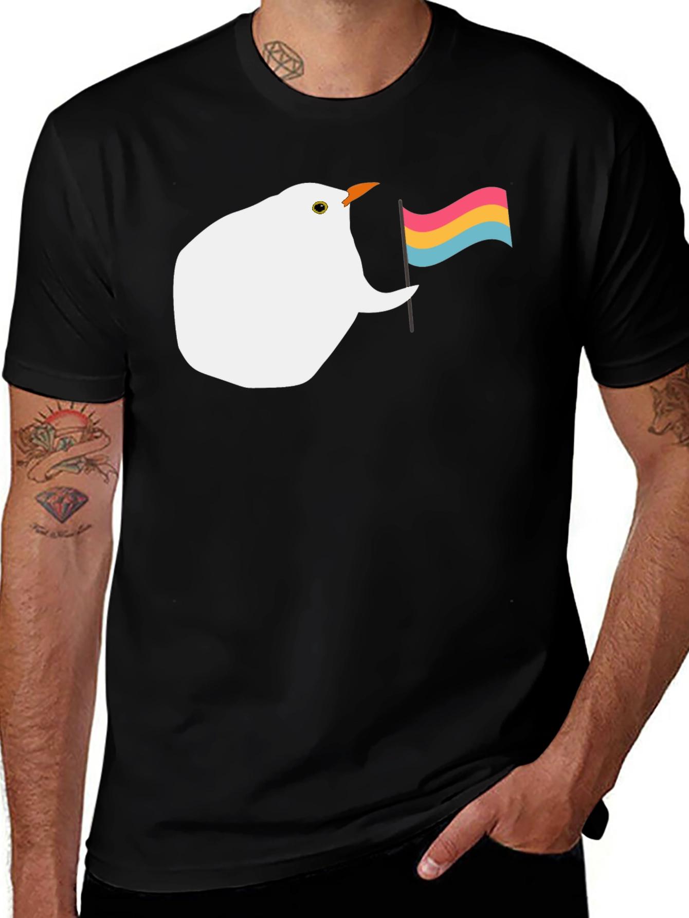 Variant 6 of Pansexual Pride Bird T-Shirt