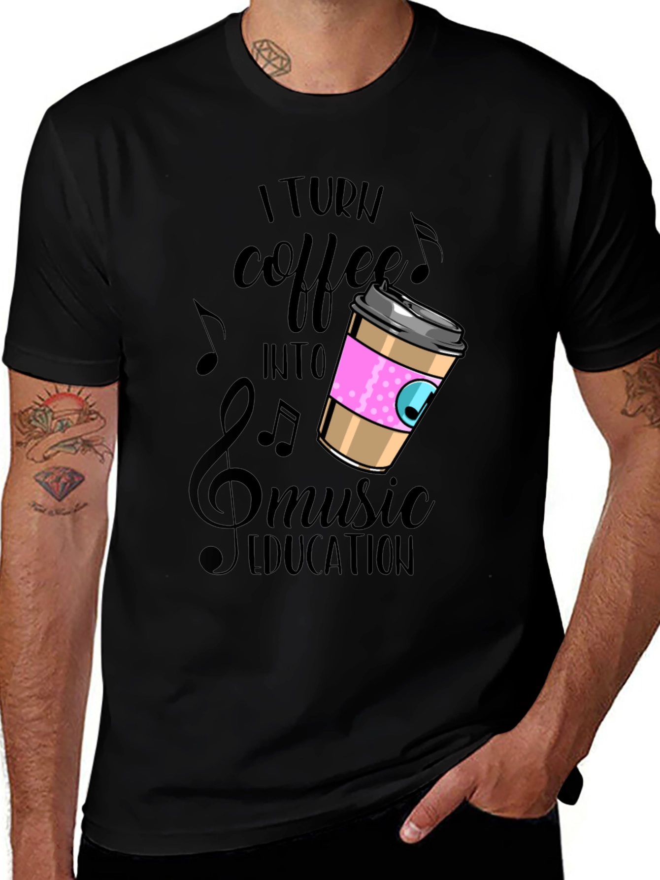 Variant 23 of Coffee Music Education Graphic Tee