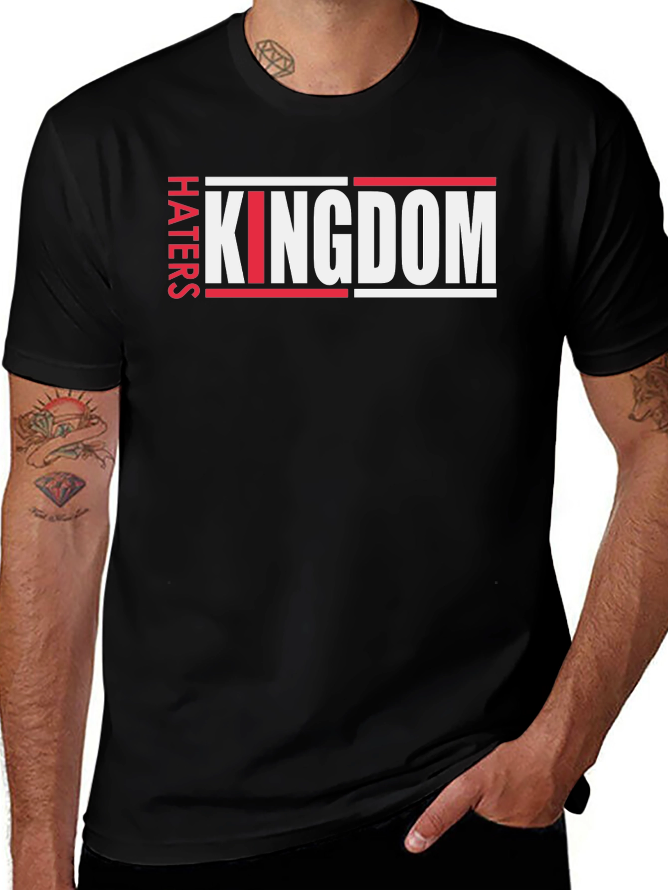 Variant 18 of Haters Kingdom Black Graphic Tee