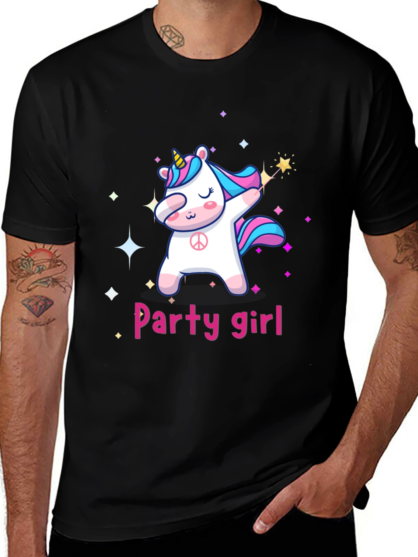 Variant 23 of Party Girl Unicorn T-Shirt