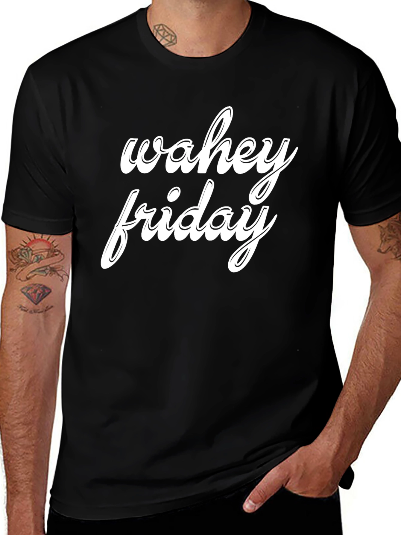 Black Wahey Friday T-Shirt - Stylish Comfort main image