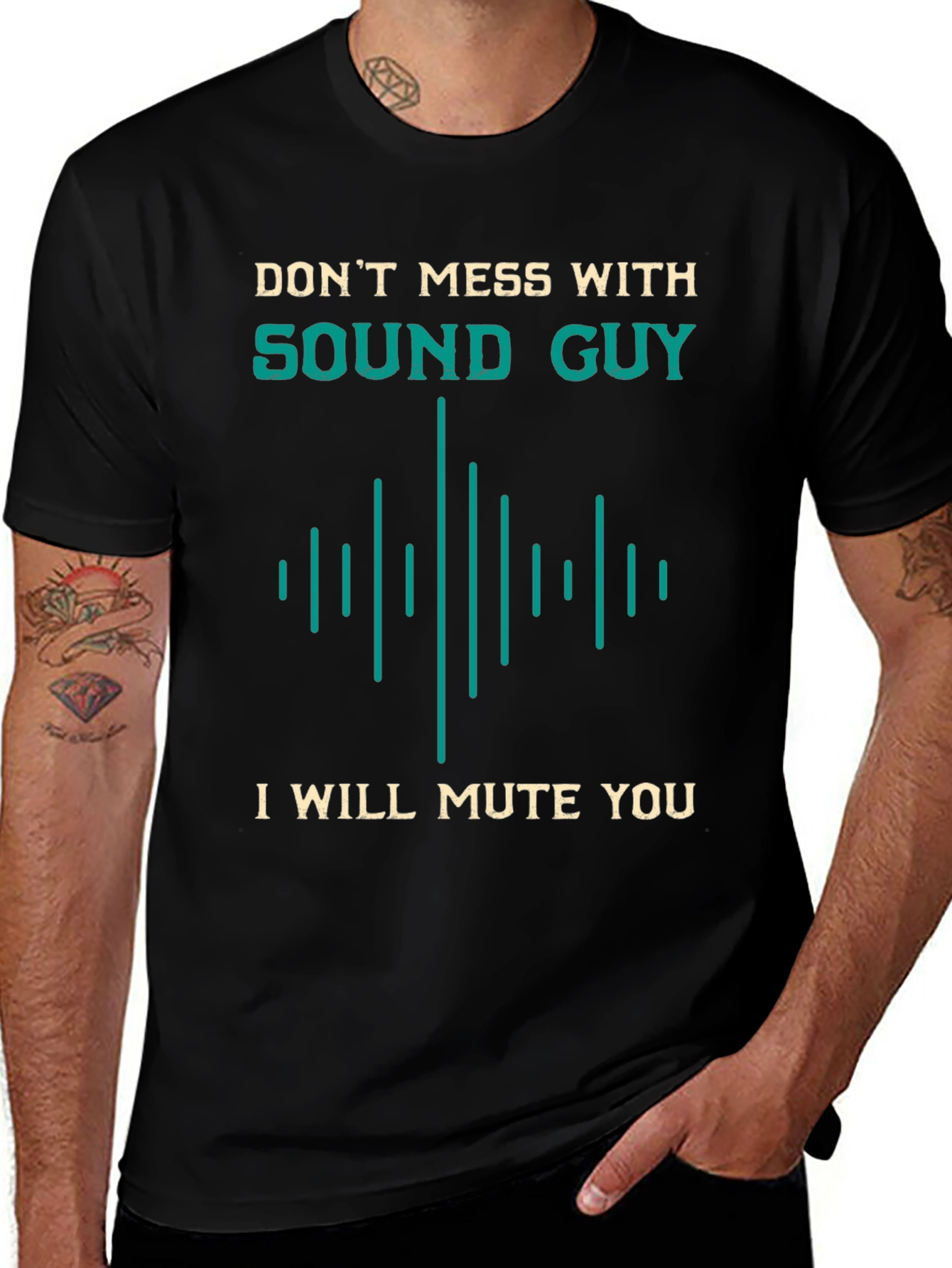 Variant 14 of Sound Guy Warning T-Shirt - Don't Mess With Me