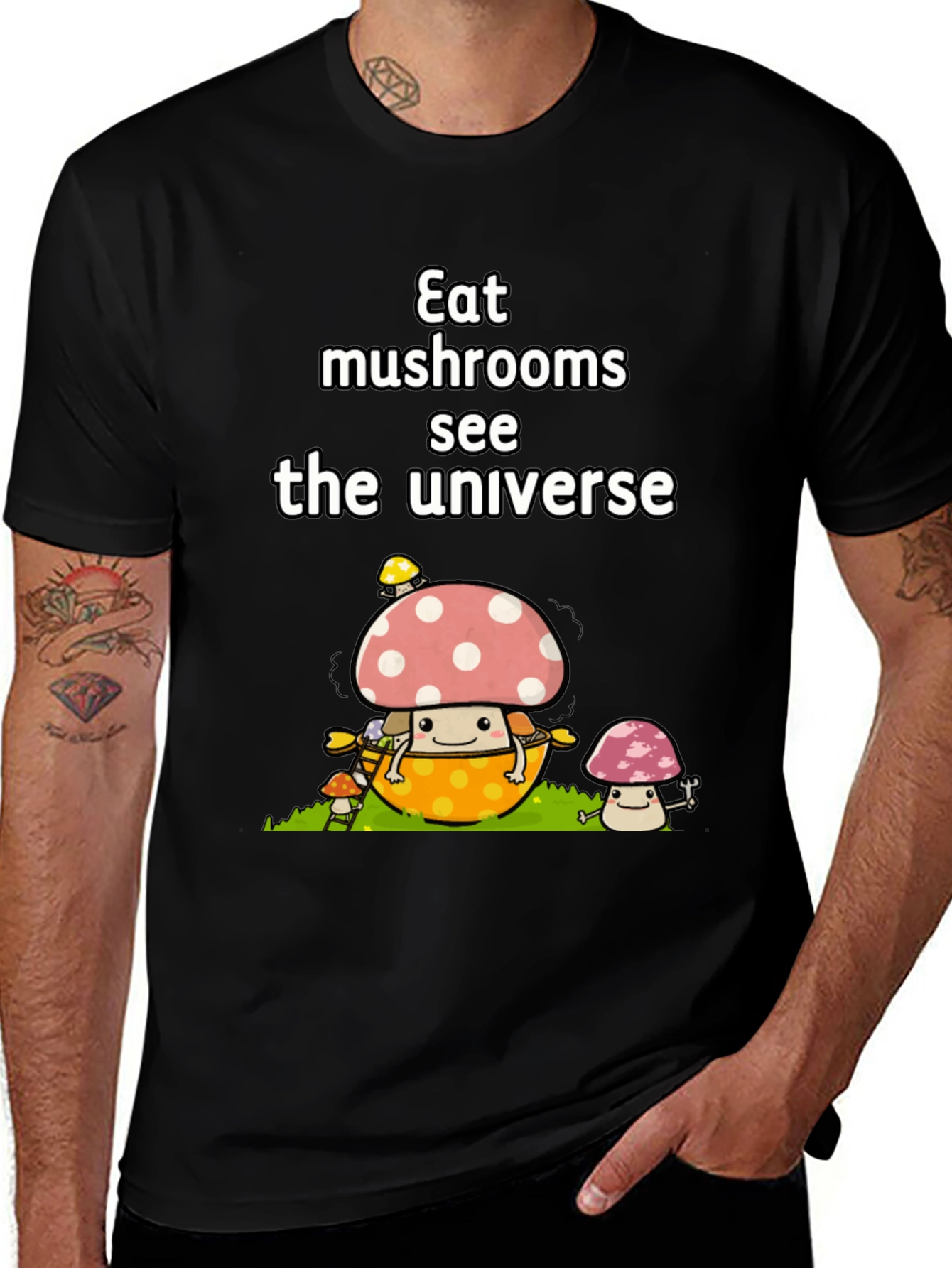 Variant 14 of Eat Mushrooms See The Universe Graphic T-Shirt