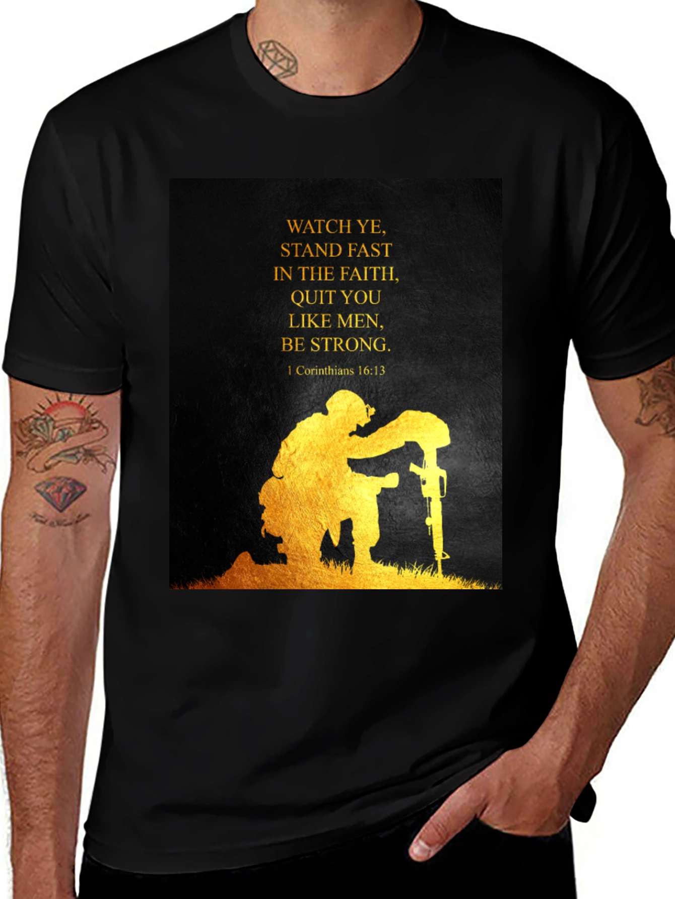Variant 21 of Faithful Soldier Graphic T-Shirt