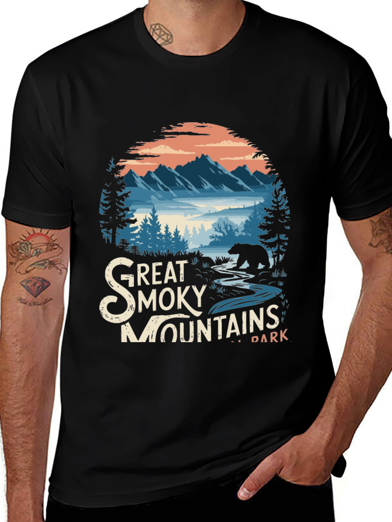 Variant 14 of Great Smoky Mountains Graphic Tee
