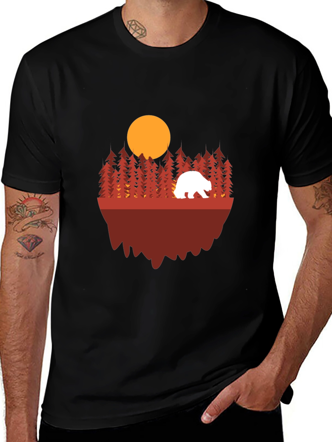 Variant 9 of Bear & Forest Graphic Tee