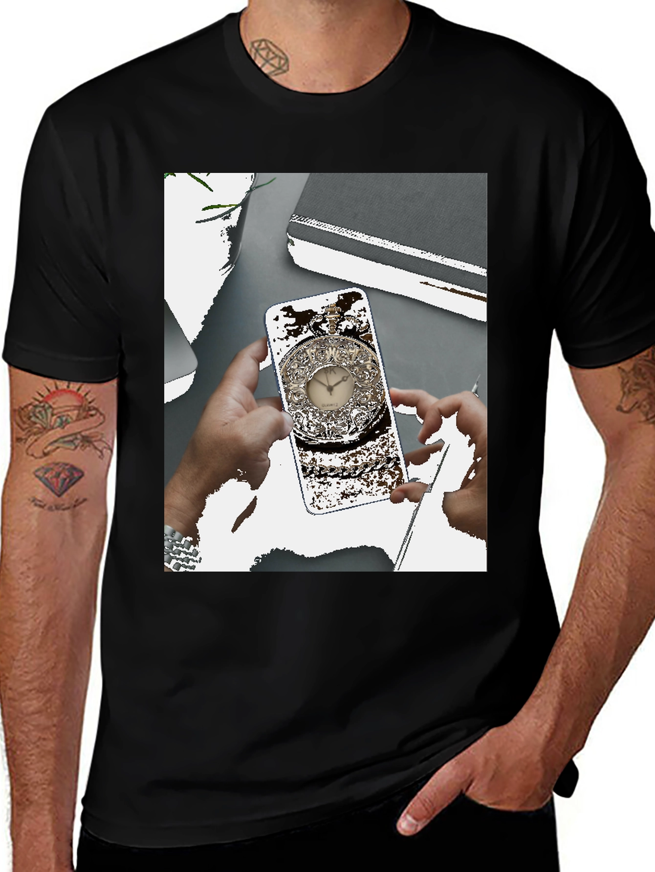 Variant 26 of Pocket Watch Phone T-Shirt